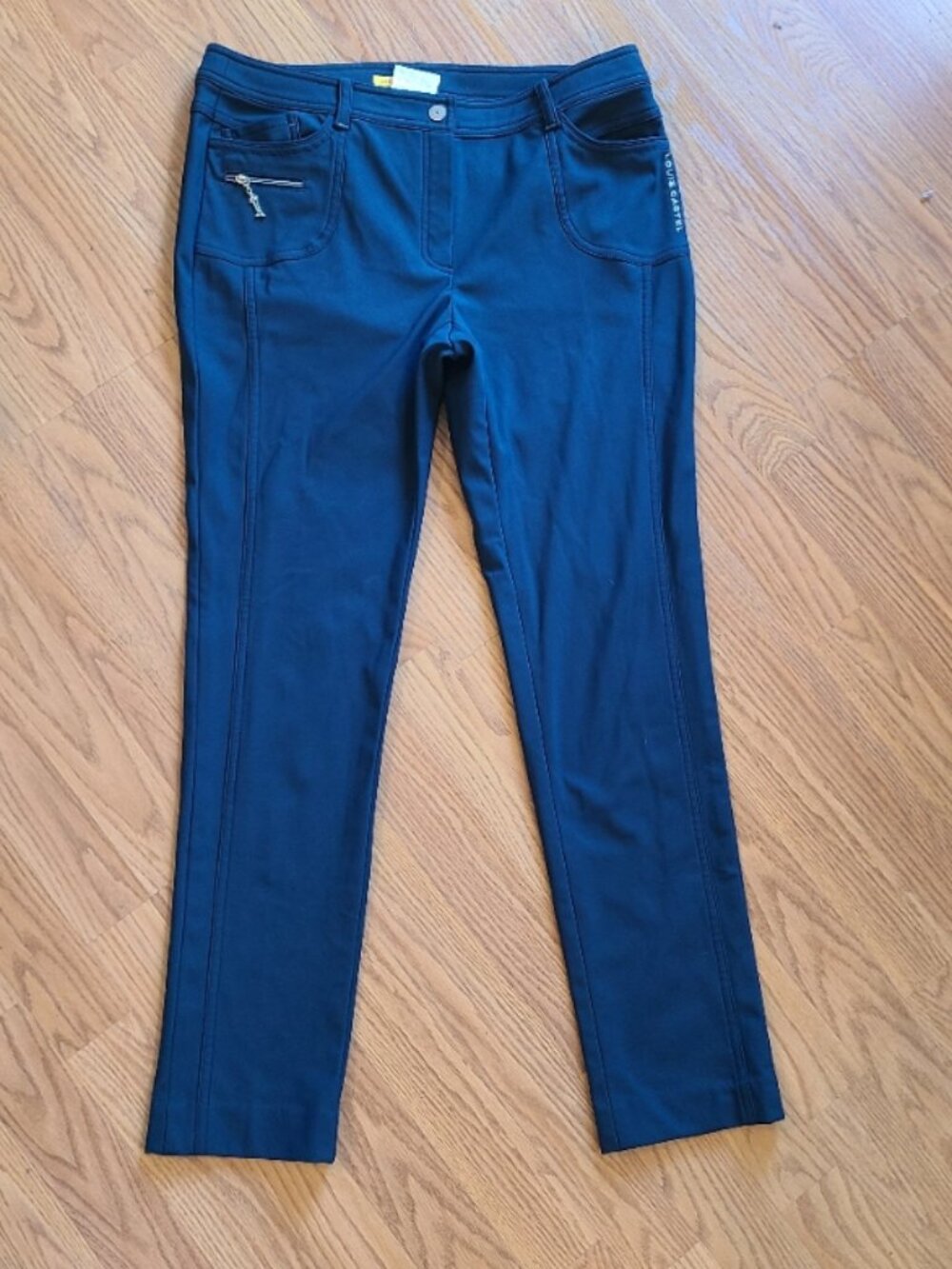 NEW NWOT! LOUIS CASTEL WOMEN'S GOLF PANTS STRAIGHT LEG CROPPED STRETCH sz 76 (M)